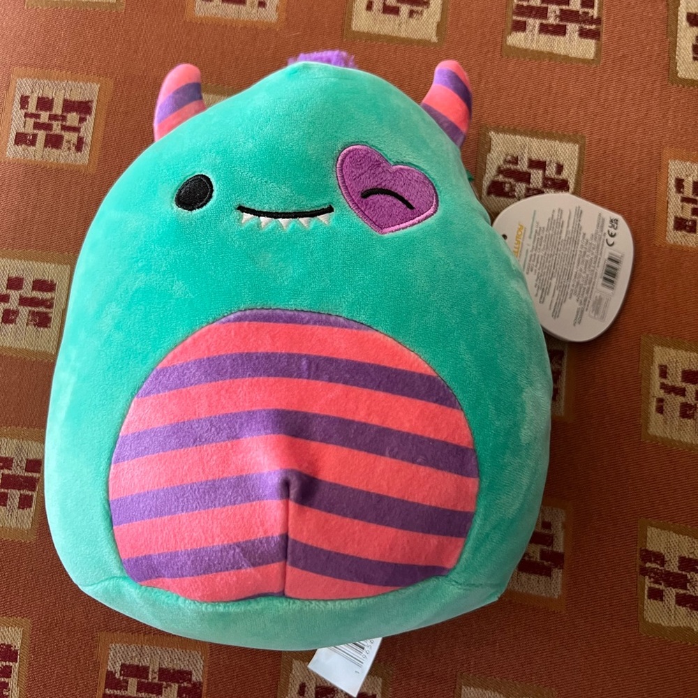 Squishmallow Leon the monster 8in BNWT